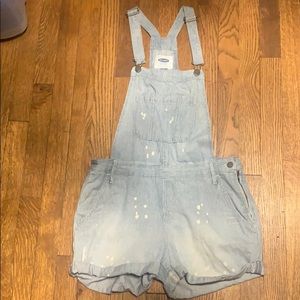 Jean Overall Shorts